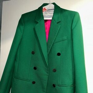 Zara Green Suit Size S Blazer and Pants